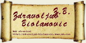 Zdravoljub Biolanović vizit kartica